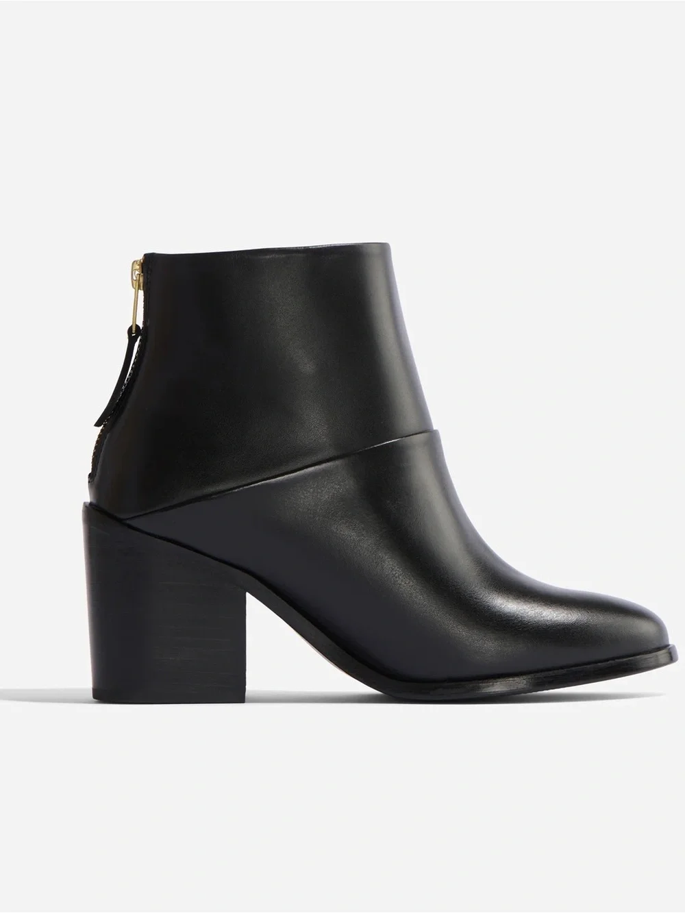 NWT Nisolo Dari Boot 2.0 Black Leather Block Heel Ankle Boots - Picture 7 of 10